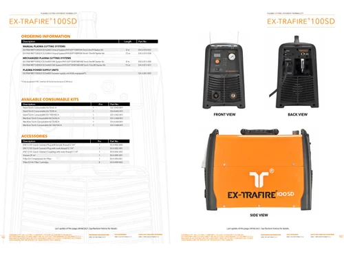 100sd Ex-Trafire Thermacut Plasma Cutting System