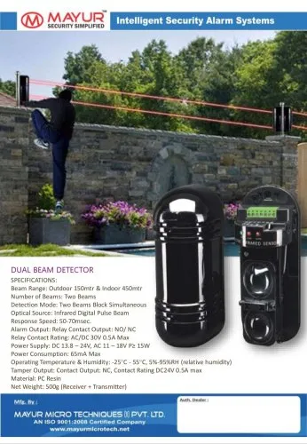 MAYUR 24V Two Beam Detector