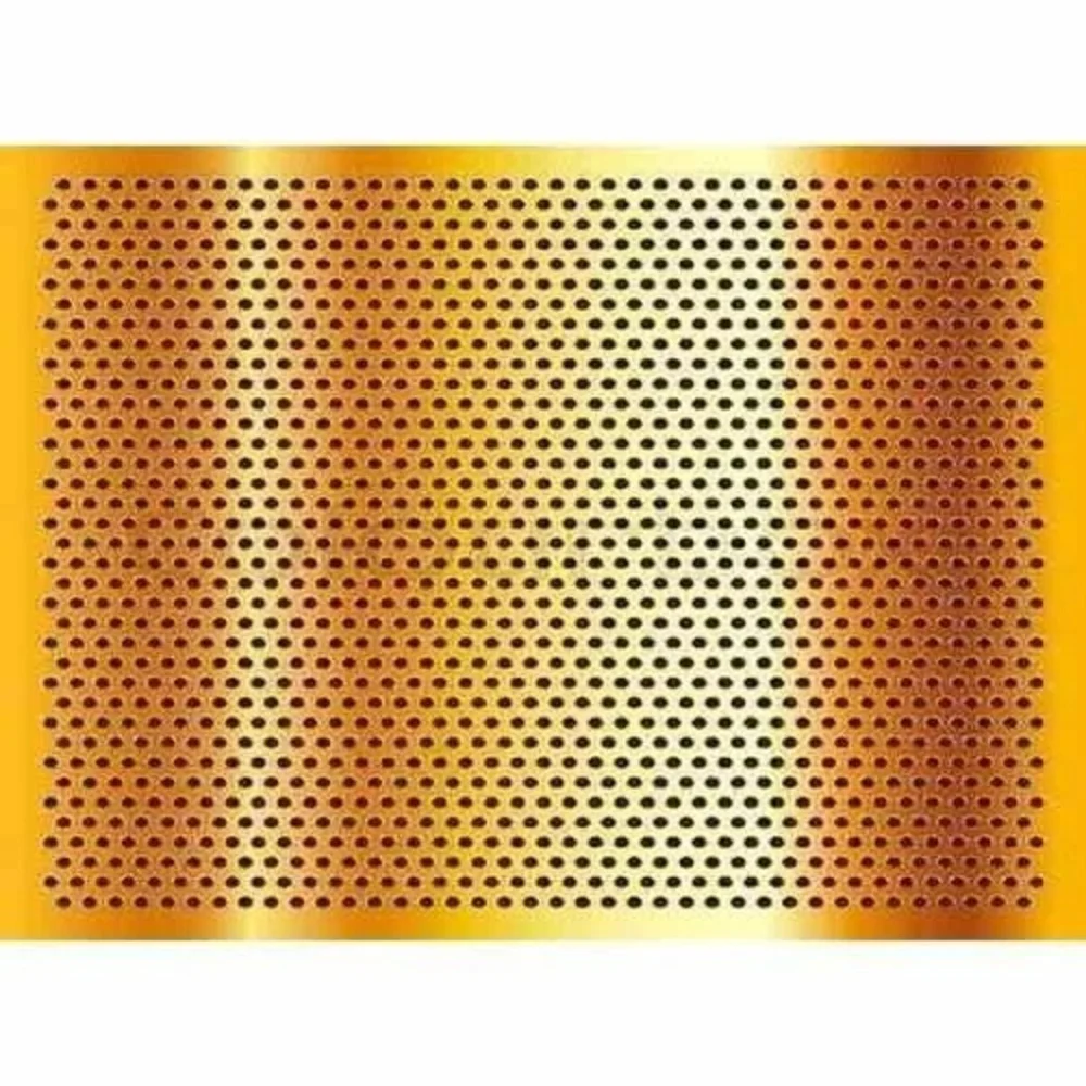 Round Brass Perforated Sheet